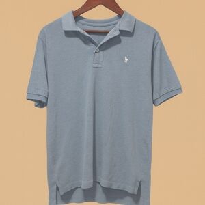Polo Ralph Lauren Mens Size L Light Blue Short Sleeve Polo Shirt